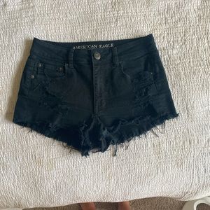 black american eagle shorts